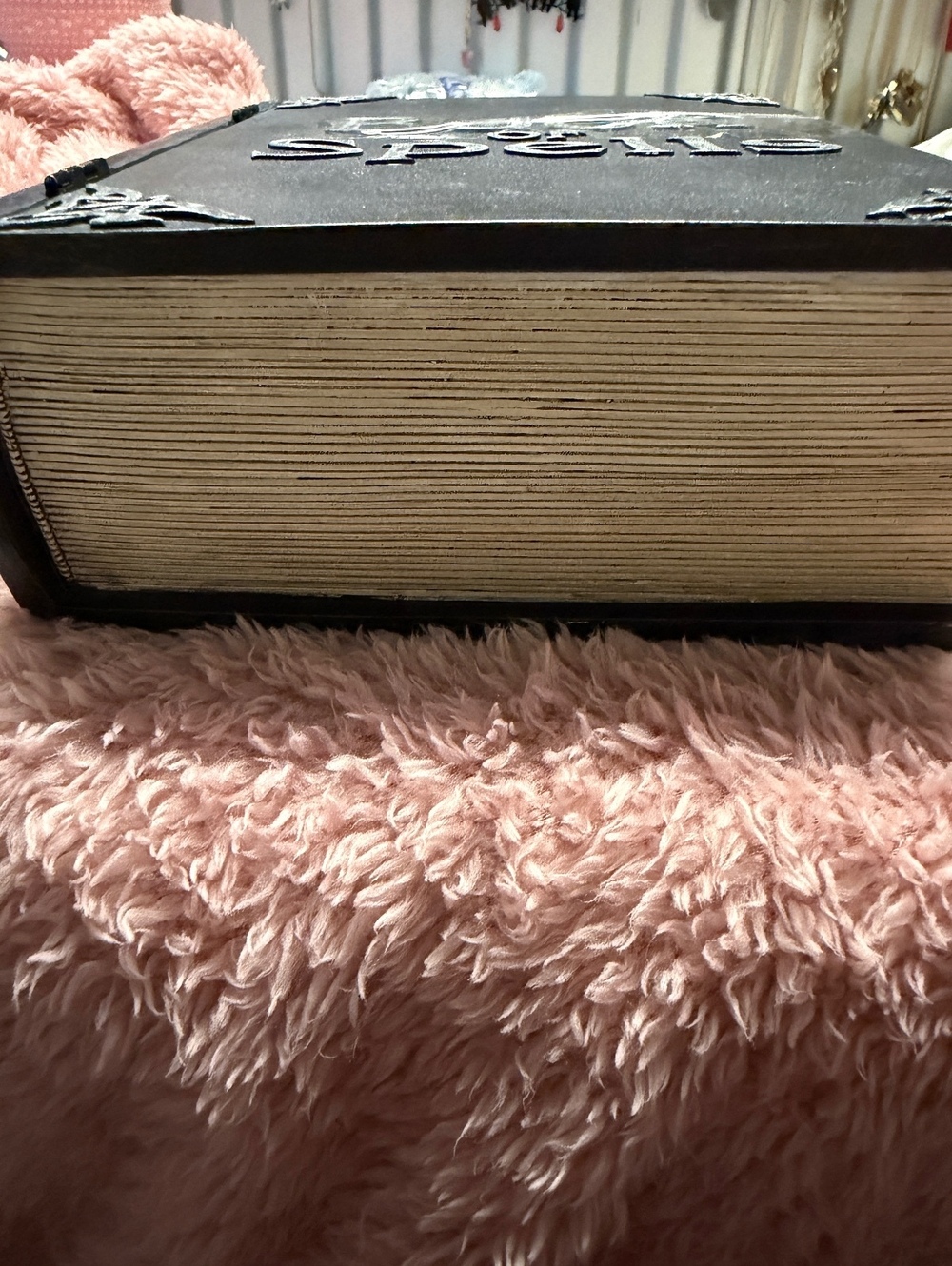 Book of Spells Gothic Witchcraft Faux Book Hidden Storage Box Celtic Spider - Picture 4 of 7